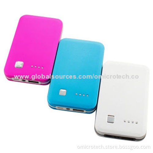 6,000mAh Fashionable Power Banks, Long Standby Time, Sized 100*60*13mm